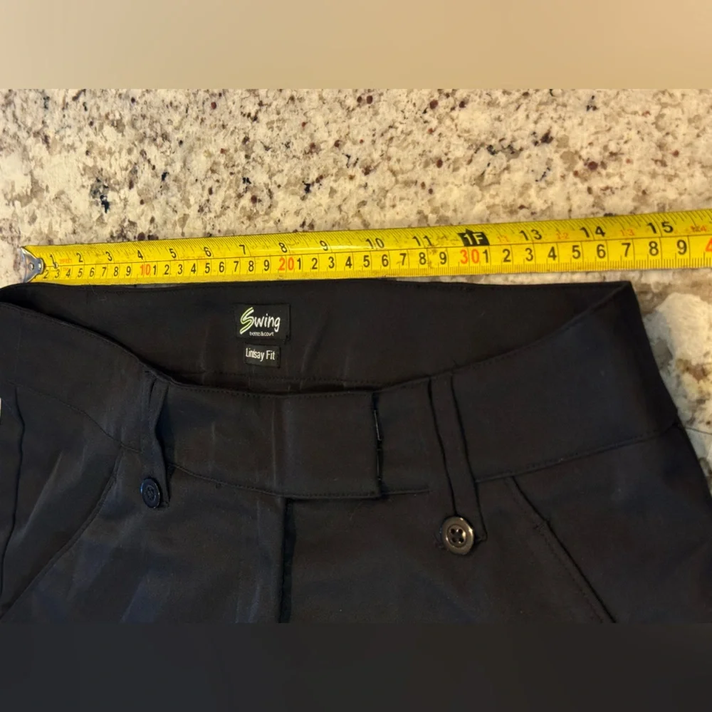SWING‎ Classic Black Straight Leg Court Pants